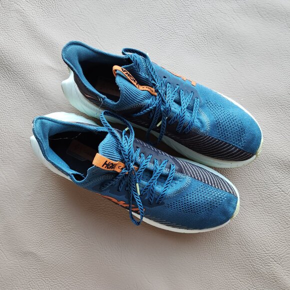 Hoka One One Carbon X 3 Men’s Running Shoes Comfort Lace-Up Blue Black main image 6